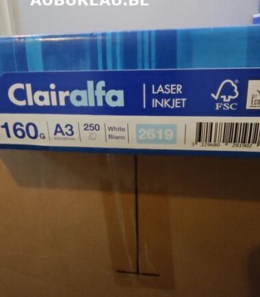 Rames de 250 feuilles 120gr A3 coloris blanc