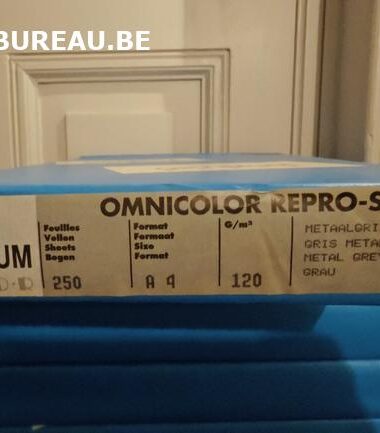 Rames de 250 feuilles 120gr A4 coloris gris métal