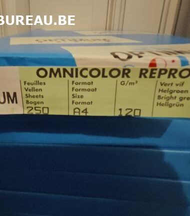 Rames de 250 feuilles 120gr A4 coloris vert vif