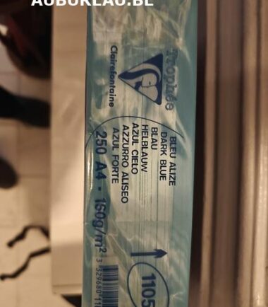 Rames de 250 feuilles 160gr A4 coloris bleu alizé