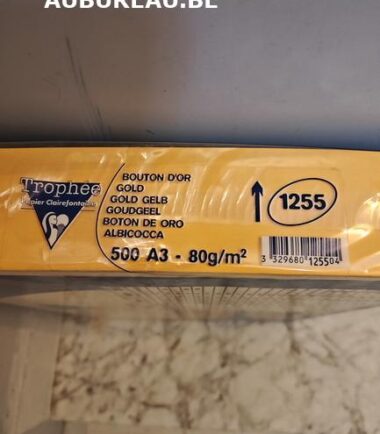 Rames de 500 feuilles 80gr A3 coloris bouton d'or