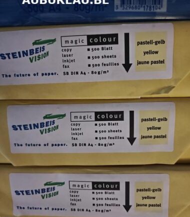 Rames de 500 feuilles 80gr A4 coloris jaune