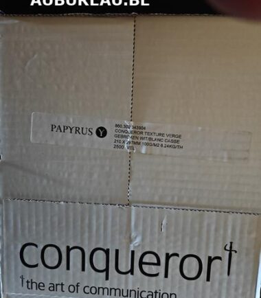 Boite 2500 feuilles A4 CONQUEROR VERGE blanc cassé