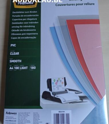 Paquet 100 PVC transparent A4 pour faire un dossier