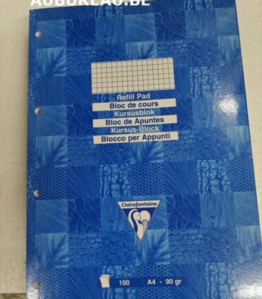 Bloc de cours Clairefontaine réf 05816 quadrillé 5/5