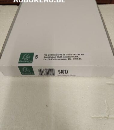 PIQ. 24/32 REGISTRE DE TITRES SRL – BV 80P-