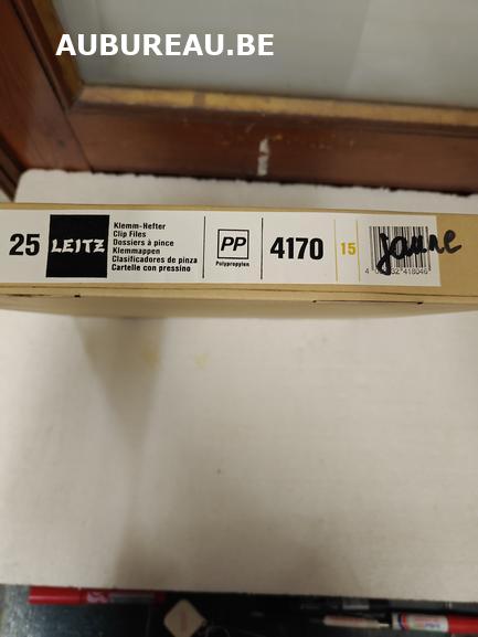 Bte de 25 Dossiers à pince réf. 4170 jaune