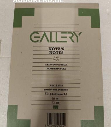 Bloc A5 quadrillé GALLERY
