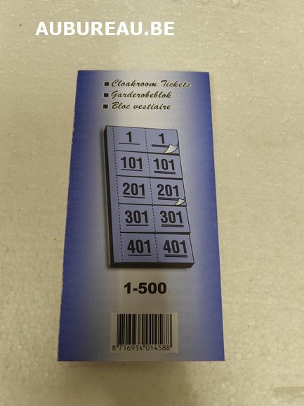 ■ Cloakroom Tickets-Coloris rose