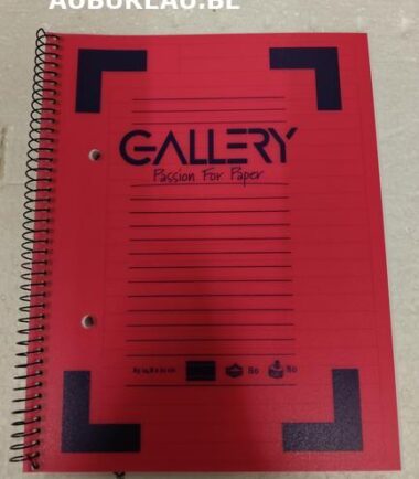 GALLERY-Cahier à spirale A5 ligné
