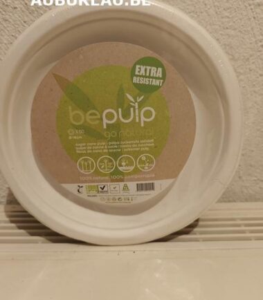 Assiettes en carton en pqt de 50 pièces