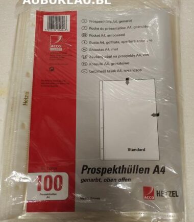 Poche de présentation A4, granulée