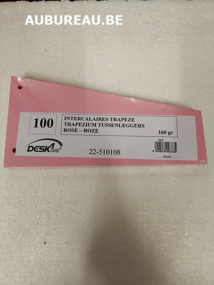 Pqt de 100 intercalaires trapèze