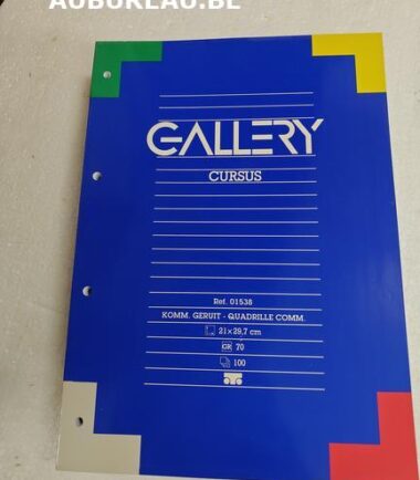 Bloc de cours A4 - 100 feuilles - 2 trous - quadrillé commercial