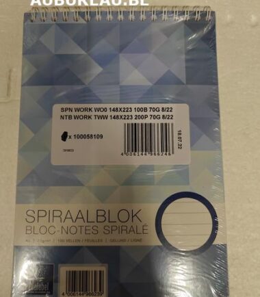 SPN WORK WO0 148X223 100B 70G 8/22-