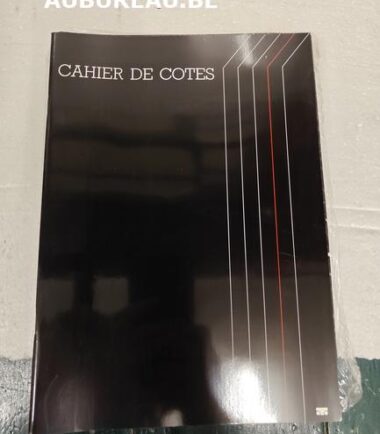 CAHIER DE COTES-