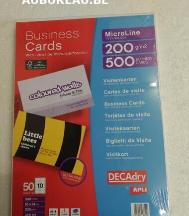 Cartes de visite
Avec microperforation ultra fine