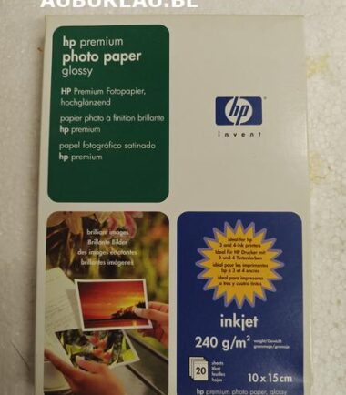 papier photo à finition brillante
 HP