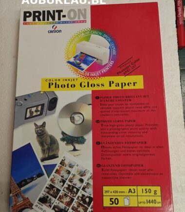 Boîte de papier photo brillant PRINT-ON