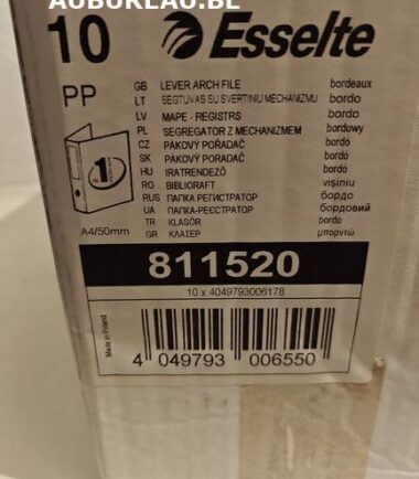 Classeur à levier Esselte - en boîte de 10 pièces