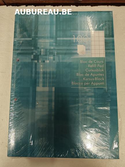 Bloc de cours Clairefontaine réf 5810c avec grand carré 10/10 + marge