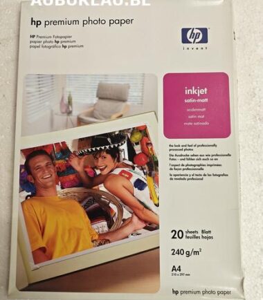 HP premium photo paper-