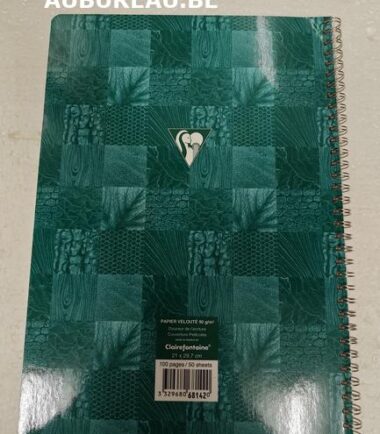 Cahier A4 quadrillé PAPIER VÉLOUTE 90 g/m²