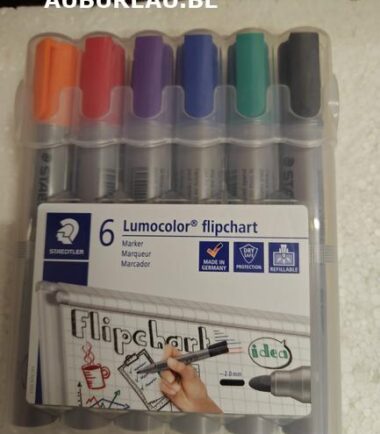 Pochette de 6 feutres pour flipchart réf 356WP6