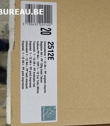 Jeu d'intercalaires réf 2512E